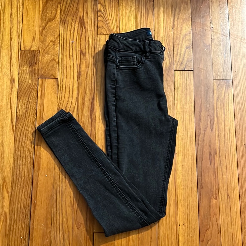Girls Stretchy Black Jeans